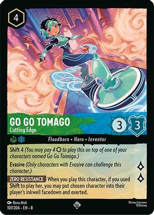 Go Go Tomago - Cutting Edge (107/204) [Reign of Jafar] Cold Foil - Deck Out Gaming