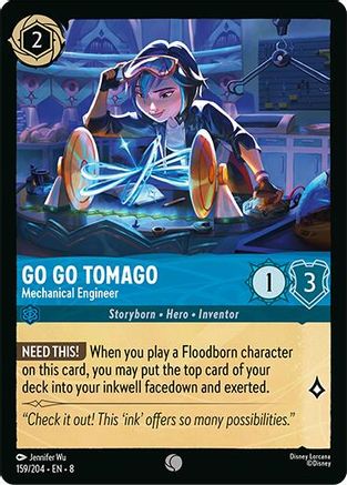 Go Go Tomago - Mechanical Engineer (159/204) [Reign of Jafar] Cold Foil - Deck Out Gaming