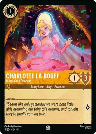 Charlotte La Bouff - Madri Gras Princess (8/204) [Reign of Jafar] - Deck Out Gaming