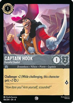 Captain Hook - Forceful Duelist (186/204) [Reign of Jafar] - Deck Out Gaming