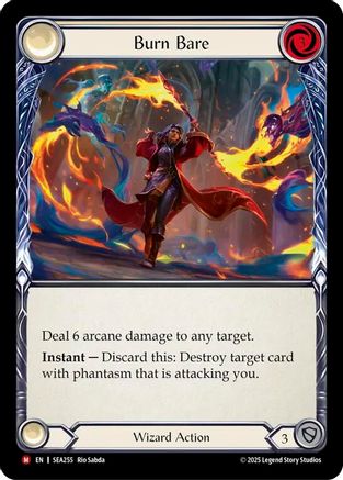 Burn Bare (SEA255) [High Seas] Rainbow Foil - Deck Out Gaming