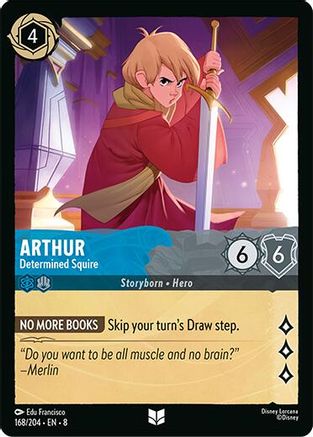 Arthur - Determined Squire (168/204) [Reign of Jafar] - Deck Out Gaming
