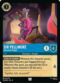 Sir Pellinore - Seasoned Knight (154/204) [Reign of Jafar] Cold Foil - Deck Out Gaming
