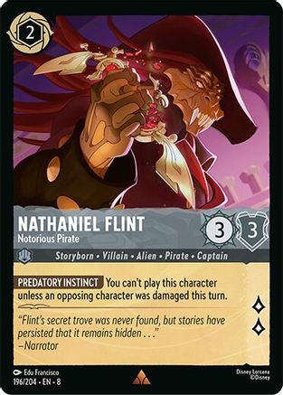 Nathaniel Flint - Notorious Pirate (196/204) [Reign of Jafar] - Deck Out Gaming