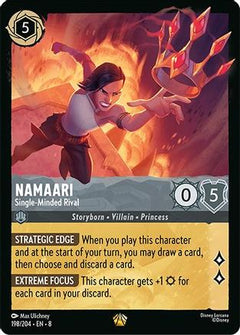 Namaari - Single-Minded Rival (198/204) [Reign of Jafar] Cold Foil - Deck Out Gaming