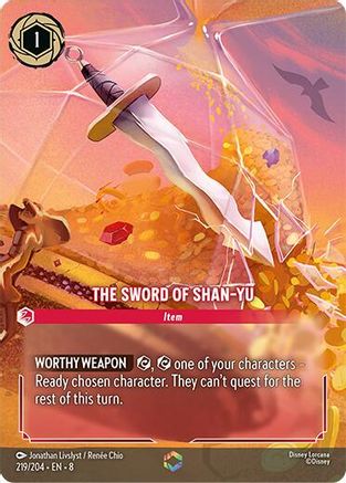 The Sword of Shan Yu (Enchanted) (219/204) [Reign of Jafar] Holofoil - Deck Out Gaming