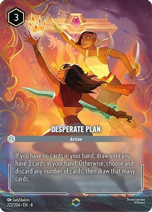 Desperate Plan (Enchanted) (222/204) [Reign of Jafar] Holofoil - Deck Out Gaming