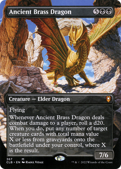 Ancient Brass Dragon (Borderless) (367) [Commander Legends: Battle for Baldur's Gate] - Deck Out Gaming