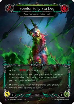 Scooba, Salty Sea Dog (Marvel) (SEA061) [High Seas] Cold Foil - Deck Out Gaming