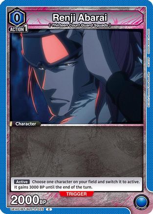 Renji Abarai (025) (UEX01BT/BLC-2-025) [UEX01BT: BLEACH: Thousand-Year Blood War Vol.2] - Deck Out Gaming