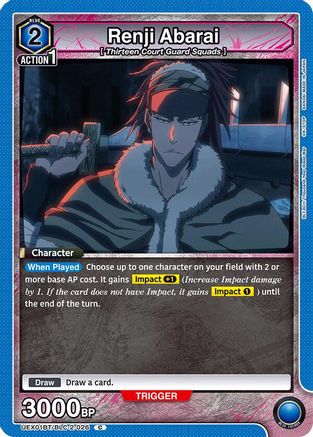 Renji Abarai (026) (UEX01BT/BLC-2-026) [UEX01BT: BLEACH: Thousand-Year Blood War Vol.2] - Deck Out Gaming