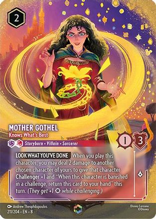 Mother Gothel - Knows What's Best (Enchanted) (211/204) [Reign of Jafar] Holofoil - Deck Out Gaming
