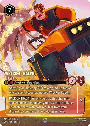 Wreck-It Ralph - Big Lug (Enchanted) (206/204) [Reign of Jafar] Holofoil - Deck Out Gaming