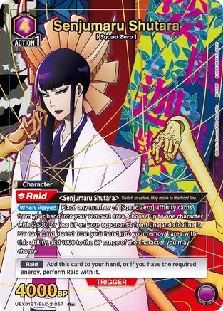 Senjumaru Shutara (057) (R*) (UEX01BT/BLC-2-057) [UEX01BT: BLEACH: Thousand-Year Blood War Vol.2] Foil - Deck Out Gaming