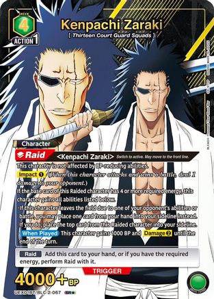 Kenpachi Zaraki (067) (SR*) (UEX01BT/BLC-2-067) [UEX01BT: BLEACH: Thousand-Year Blood War Vol.2] Foil - Deck Out Gaming