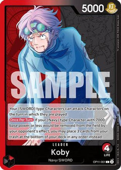 Koby (001) (OP11-001) [A Fist of Divine Speed] - Deck Out Gaming
