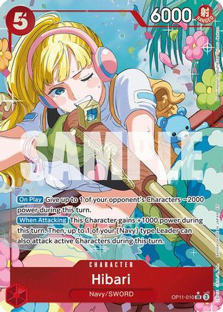 Hibari (Alternate Art) (OP11-010) [A Fist of Divine Speed] Foil - Deck Out Gaming