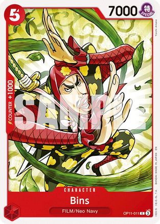 Bins (OP11-011) [A Fist of Divine Speed] - Deck Out Gaming