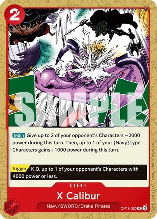 X Calibur (OP11-020) [A Fist of Divine Speed] - Deck Out Gaming