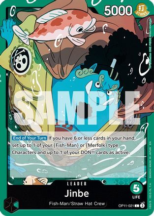 Jinbe (021) (OP11-021) [A Fist of Divine Speed] - Deck Out Gaming