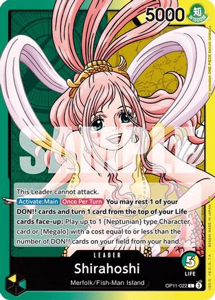 Shirahoshi (022) (OP11-022) [A Fist of Divine Speed] - Deck Out Gaming
