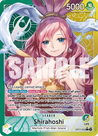 Shirahoshi (022) (Alternate Art) (OP11-022) [A Fist of Divine Speed] Foil - Deck Out Gaming