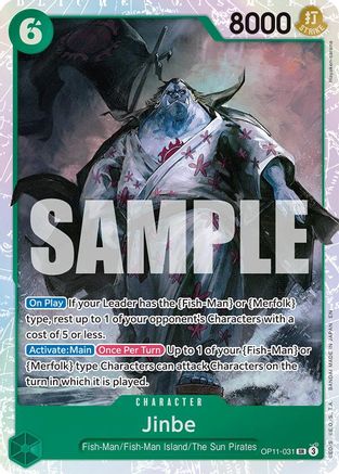 Jinbe (031) (OP11-031) [A Fist of Divine Speed] Foil - Deck Out Gaming