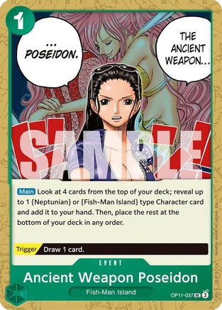 Ancient Weapon Poseidon (OP11-037) [A Fist of Divine Speed] - Deck Out Gaming