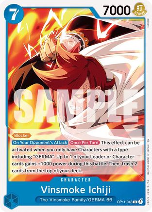 Vinsmoke Ichiji (OP11-043) [A Fist of Divine Speed] - Deck Out Gaming