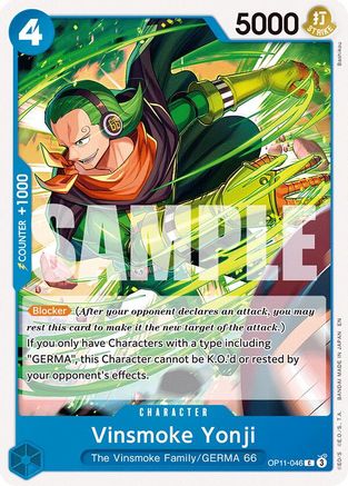Vinsmoke Yonji (OP11-046) [A Fist of Divine Speed] - Deck Out Gaming