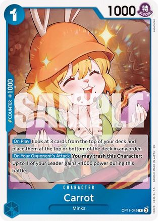 Carrot (OP11-049) [A Fist of Divine Speed] Foil - Deck Out Gaming