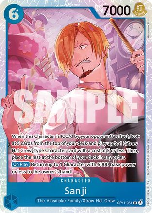 Sanji (OP11-051) [A Fist of Divine Speed] Foil - Deck Out Gaming