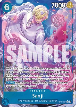 Sanji (Alternate Art) (OP11-051) [A Fist of Divine Speed] Foil - Deck Out Gaming