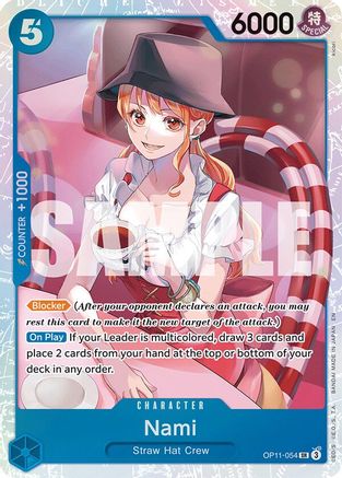 Nami (054) (OP11-054) [A Fist of Divine Speed] Foil - Deck Out Gaming