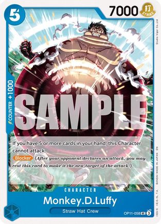 Monkey.D.Luffy (058) (OP11-058) [A Fist of Divine Speed] - Deck Out Gaming