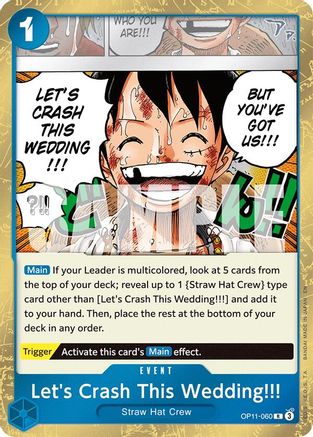 Let's Crash This Wedding!!! (OP11-060) [A Fist of Divine Speed] Foil - Deck Out Gaming