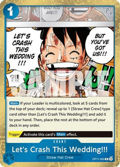 Let's Crash This Wedding!!! (OP11-060) [A Fist of Divine Speed] Foil - Deck Out Gaming