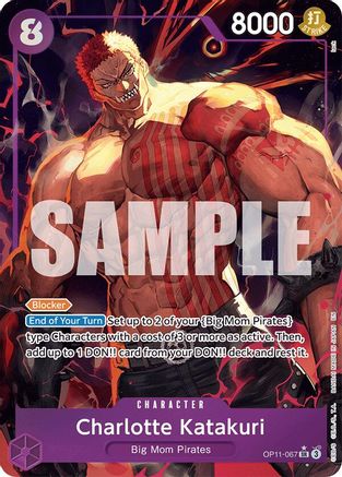 Charlotte Katakuri (067) (Alternate Art) (OP11-067) [A Fist of Divine Speed] Foil - Deck Out Gaming