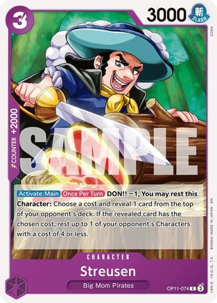 Streusen (OP11-074) [A Fist of Divine Speed] - Deck Out Gaming