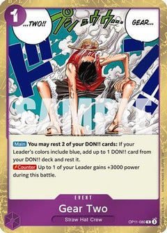 Gear Two (OP11-080) [A Fist of Divine Speed] Foil - Deck Out Gaming