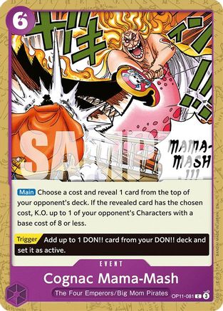 Cognac Mama-Mash (OP11-081) [A Fist of Divine Speed] - Deck Out Gaming