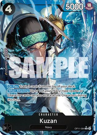 Kuzan (Alternate Art) (OP11-084) [A Fist of Divine Speed] Foil - Deck Out Gaming