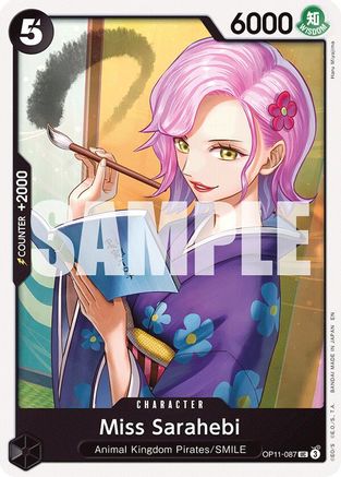 Miss Sarahebi (OP11-087) [A Fist of Divine Speed] - Deck Out Gaming