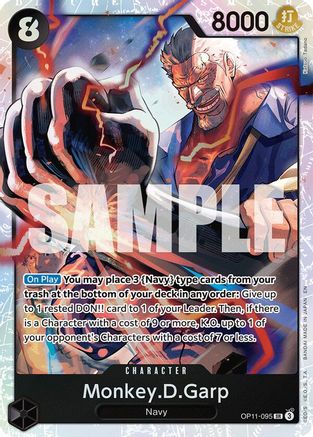 Monkey.D.Garp (OP11-095) [A Fist of Divine Speed] Foil - Deck Out Gaming