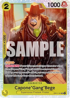 Capone"Gang"Bege (101) (OP11-101) [A Fist of Divine Speed] Foil - Deck Out Gaming