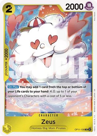 Zeus (OP11-106) [A Fist of Divine Speed] Foil - Deck Out Gaming