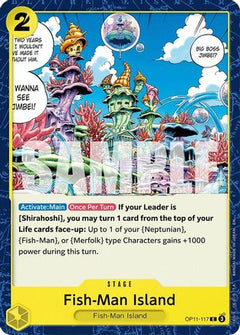 Fish-Man Island (OP11-117) [A Fist of Divine Speed] - Deck Out Gaming