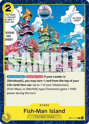 Fish-Man Island (OP11-117) [A Fist of Divine Speed] - Deck Out Gaming