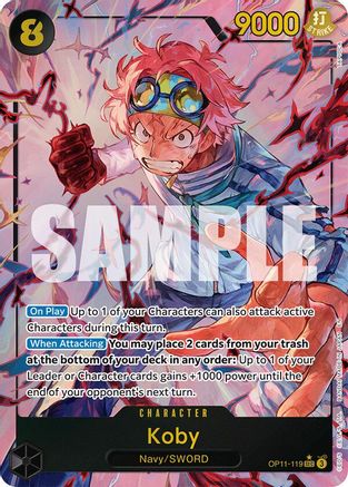 Koby (119) (Alternate Art) (OP11-119) [A Fist of Divine Speed] Foil - Deck Out Gaming