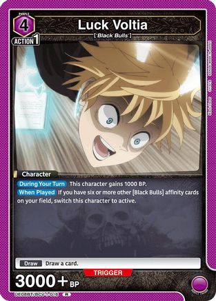 Luck Voltia (016) (UE08BT/BCV-1-016) [UE08BT: Black Clover] Foil - Deck Out Gaming
